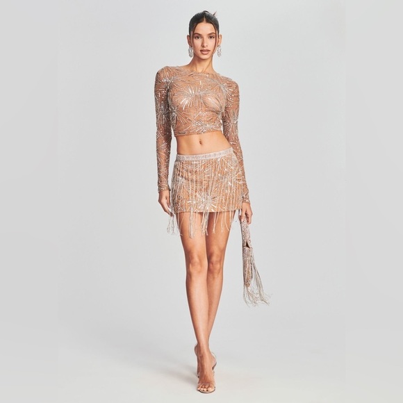 NWT Retrofete Beatrix Sequin Skirt, size Medium - Picture 12 of 13